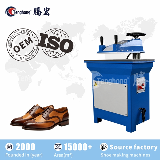 Hydraulic Swing Arm Clicking Press Die Cutting Machine for Leather Shoe Making