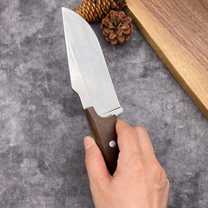 <span class=keywords><strong>Coltello</strong></span> <span class=keywords><strong>da</strong></span> Campeggio Outdoor a Lama Fissa con Punta a Goccia, Manico in Legno e Fodero in Pelle, <span class=keywords><strong>Coltello</strong></span> <span class=keywords><strong>da</strong></span> Caccia Predator - Product Image 4