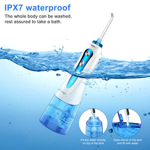 <span class=keywords><strong>Irrigador</strong></span> Bucal Eléctrico Inalámbrico Portátil H2ofloss HF-9P de 300 ml, Resistente al Agua IPX7, Limpiador <span class=keywords><strong>Dental</strong></span> - Product Image 3
