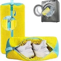 Sac de lavage en microfibre pour chaussures, sac de lavage en maille anti-déformation pour baskets, pour la maison et les voyages