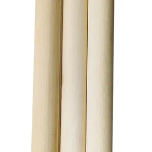22mm OD tự nhiên bằng gỗ broomstick chổi xử lý