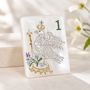 Juego de Mahjong Americano de Acrílico con Diseño de Concha de Perla, Fichas de Mahjong para el Hogar y el Tiempo Libre - Product Image 4