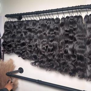 Extensiones de Cabello Humano Ondulado y Rizado Vietnamita y Camboyano Virgen con Cutícula Alineada para Trenzas, Envío Directo - Product Image 2