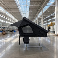 Tente de toit triangulaire en aluminium quatre saisons avec support en X pour camping sur le plateau de camion 4x4 tout-terrain ou SUV
