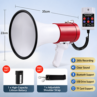 Mégaphone Bluetooth portable rechargeable ANT5PPE avec enregistrement sur carte USB/TF et haut-parleur PA