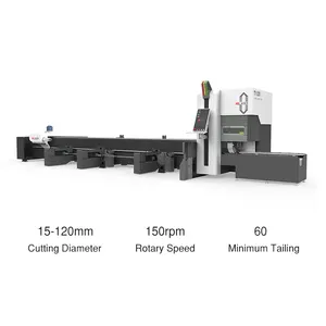 Fabricante de China láser 3D cortador de tubos Montaje Lateral CNC 6m cortador de tubos máquina de corte por láser