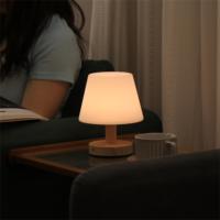 Design romantique organique simple nordique bois PE 2000mAh led tables recharge lampe veilleuses pour décor de chevet