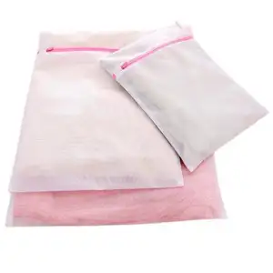 Sac à linge en Polyester réutilisable, 30*40 pouces, maille fine, laver les sous-vêtements, petit sac à maille avec fermeture éclair de soutien-gorge