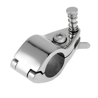 Accessoire marin en acier inoxydable 316 pour capote Bimini, fixation latérale pivotante à mâchoire coulissante à dégagement rapide