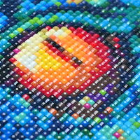 Peinture Diamant à Colle Coulée Portrait de Jeune Fille DIY Artisanat Décoration Murale pour Cadeau 4Y1029
