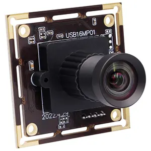 ELP Camera USB 16MP Cảm Biến CMOS IMX298 Mô-đun Webcam UVC HD Công Nghiệp Mini Không Biến Dạng Cho Windows Linux Android Mac