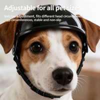 Casque de sécurité classique imperméable pour chien, avec oreilles apparentes, pour Border Collie, Corgi, moto, vélo, extérieur, vente en gros