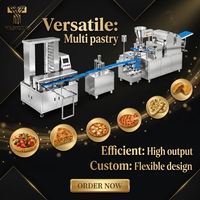 Ligne de production industrielle automatique de pain plat multi-produits, machine à fabriquer du pain pita, des tartes fourrées, des pâtisseries fines et des crêpes