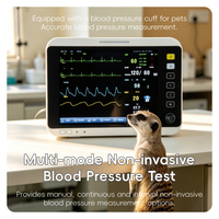 Moniteur patient multi-paramètres BLUEWORTH VM12 pour chien, chat, cheval, écran LCD 12 pouces, double alarme, imprimante intégrée, certifié CE