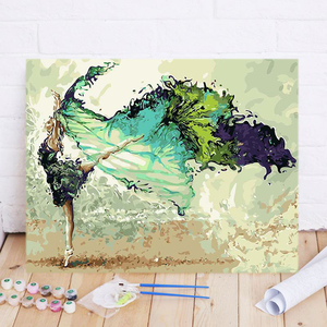 Top qualité danseurs <span class=keywords><strong>peinture</strong></span> par numéros cadre décoration de <span class=keywords><strong>la</strong></span> maison coloré Portrait <span class=keywords><strong>peinture</strong></span> à l'huile bricolage toile <span class=keywords><strong>peinture</strong></span> par numéros - Product Image 3