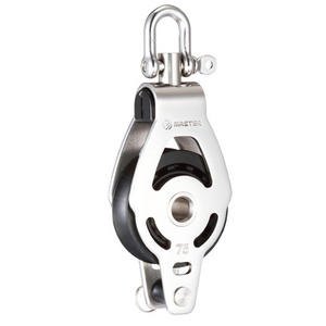 SSC-7502F Marine Hardware 75mm Wheel Diameter 19mm Wire Diameter Single Wheel/Swivel/Shackle with Stainless Steel <b>Pulley</b> Lug - Product Image 1