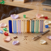 Embouts en verre en spirale en gros, taille, couleur et forme personnalisées avec bouchon en caoutchouc pour cigares roulés à la main
