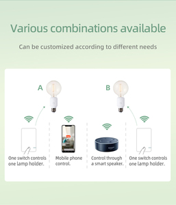 Akıllı RF LED ışık ampul soket adaptörü E26/E27 lamba tutucu Alexa ses kontrolü akıllı yaşam App kontrolü akıllı ev IP66 anahtarı - Product Image 6