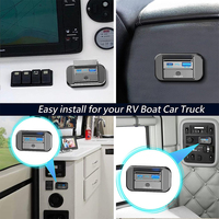 Double prise USB PD QC3.0 Bus-C pour chargeur rapide 12V-24V RV Boat Car Power Outlet avec LED Phone Holder