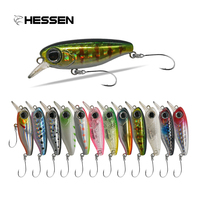 NOUVEAU Leurre Artificiel Dur Minnow à Coulée Lente 38mm 2.8g, Wobbler à Action Nage Flottante pour Eau Douce, Saumon, Poisson-Chat