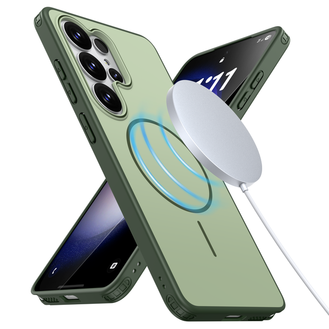 Ultra Clear Back Cover Magnetic Phone Case for Samsung S26 Shockproof Hybrid TPU PC Mobile Accessories Covers S26 Plus