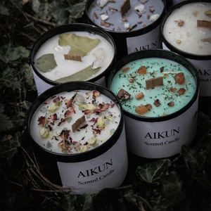 Vela Aromática AIKUN con Aroma Exótico de Pachulí en Caja Personalizada para Decoración del Hogar, Yoga, Oficina, Regalo - Product Image 2