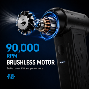 Soplador de Aire Turbo de Alta Velocidad, 90000 RPM, Motor sin Escobillas, Ventilador Turbo con Batería de 2000 mAh para Eliminar el Polvo - Product Image 5