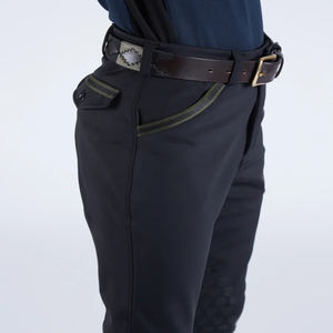 Pantalones ecuestres de secado rápido para niños de 6 <span class=keywords><strong>a</strong></span> 16 <span class=keywords><strong>a</strong></span>ños, pantalones de <span class=keywords><strong>montar</strong></span> <span class=keywords><strong>a</strong></span> <span class=keywords><strong>caballo</strong></span> pequeños, empuñaduras de rodilla, Spandex de bolsillo transpirable suave - Product Image 5