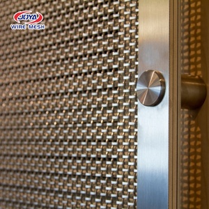 Maille de fil métallique tissé décorative en acier inoxydable pour revêtement mural intérieur d'hôtel, ascenseur, hall - Product Image 4