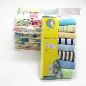 Khăn vuông nhỏ cho bé & Khăn lau Nước bọt Bộ 8 món với khăn tay-Quà tặng cho bé - Product Image 6