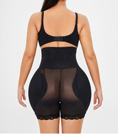 LYNMISS Leggings BBL avec coussinets de hanche, rehausseur de fesses, design en dentelle transparente, taille haute, gaine amincissante avec rembourrage des hanches