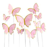 10 Stück Kuchendekoration Backzubehör 10 Stück Ins-Style Schmetterling Muttertag Ostern Schulanfang Zubehör 10 S