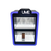 Logo personnalisé avec lumières LED présentoir de tabac présentoir en acrylique vitrine à cigares