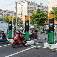 Station de recharge rapide pour moto électrique monophasée extérieure IP55 3,6 kW/7,2 kW, chargeur mural pour moto électrique