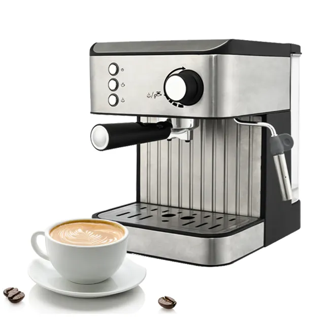 High Quality Stainless Steel Espresso Pump 20 Bar Made in Italy 1.5 Liter Water Tank Cappuccino Coffee Machine