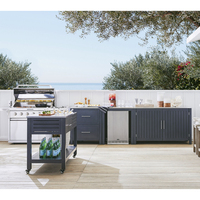 Armoire de cuisine extérieure modulaire complète en acier inoxydable