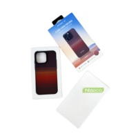 Boîte d'emballage pour téléphone biodégradable personnalisée en usine, plateau en pulpe moulée compostable, matériau en papier, logo personnalisable UV