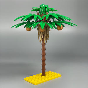Bloques de Construcción de Partículas Pequeñas, Planta de Palma, Palmera de Coco, Árbol de Navidad, <span class=keywords><strong>Isla</strong></span> Tropical, Playa - Product Image 4
