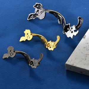 Tiradores de Muebles Minimalistas Dorados con Diseño de Dragón y Fénix para Dormitorio u Hotel, de Aleación de Zinc, Duraderos y Fáciles de Instalar - Product Image 1