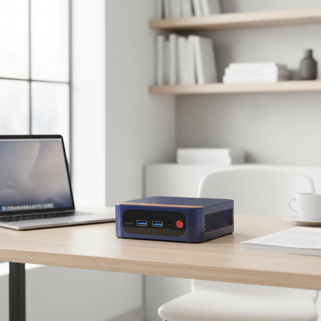 Mini PC Intel N150 16GB RAM 256GB SSD 4-Core Dual for Ultra Small Fanless Computer Windows 11 for Office/Home