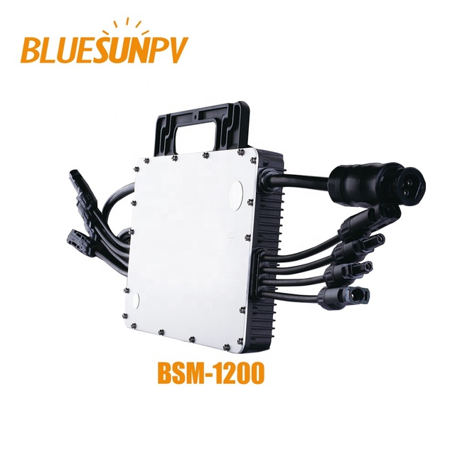 BLUESUN PV 1000W Solar Panel With Micro Inverter Competitive Price Micro Inverter Mini Inverter With Wifi for on Grid System Use