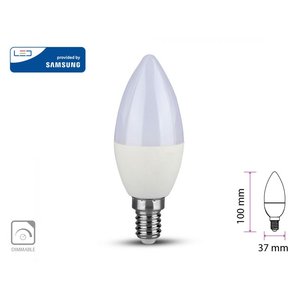 Samsung E14 C37 5.5W candela lampadina LED, 3000K, dimmerabile, SKU-20045-illuminazione/lampadine - Product Image 1