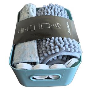 Juego de baño novedoso de 15 piezas en cesta de plástico para inodoros de baño suministros de baño de uso doméstico - Product Image 1