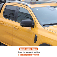 Coque de rétroviseur de voiture pour Ford Ranger 2023+ en ABS fibre de carbone, coque décorative de rétroviseur extérieur, accessoires extérieurs