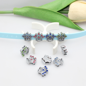 8 мм, цветные шармы со стразами - Product Image 6