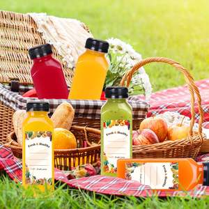 <b>Hot</b> Sale Plastic Pet Juice <b>Bottle</b> 500ml Square Beverage <b>Bottle</b> for Juice Business - Product Image 6