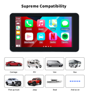 SUNWAYI OEM 7 pouces portable GPS Navigation android auto écran avec caméra de recul Linux sans fil smart Carplay navigateur