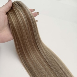 Extensiones de Cabello Humano Virgen Europeo de Doble Trama, Extensiones de Cabello Humano en Cola de Caballo Divine Remi - Product Image 1