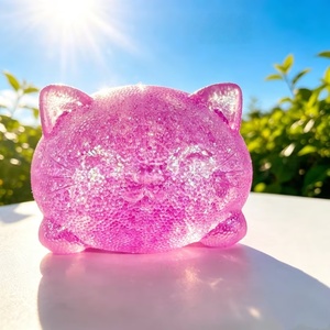 ของเล่นบีบลดความเครียด PLAYGORO แมวสีทองด้าน รุ่น Matte Golden Cat Squishies เนื้อนุ่ม บีบแล้วคืนตัวช้า - Product Image 5