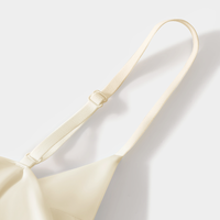 OEM ODM Camisole en dentelle pour femme avec soutien-gorge intégré, bretelles spaghetti, grande taille, nylon et élasthanne